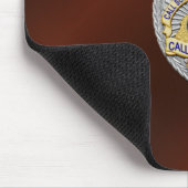 薄い青い線バッジ マウスパッド (コーナー)