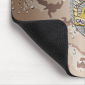 薄い青い線バッジ マウスパッド (コーナー)