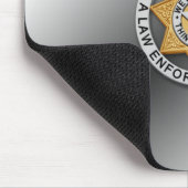 薄い青い線バッジ マウスパッド (コーナー)