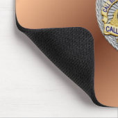 薄い青い線バッジ マウスパッド (コーナー)