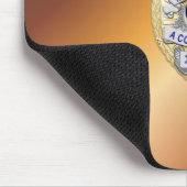 薄い青い線バッジ マウスパッド (コーナー)