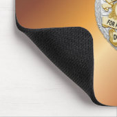 薄い青い線バッジ マウスパッド (コーナー)