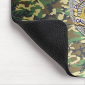 薄い青い線バッジ マウスパッド (コーナー)