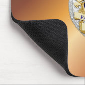 薄い青い線バッジ マウスパッド (コーナー)