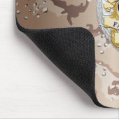 薄い青い線バッジ マウスパッド (コーナー)