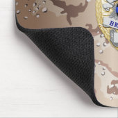 薄い青い線バッジ マウスパッド (コーナー)