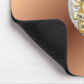 薄い青い線バッジ マウスパッド (コーナー)