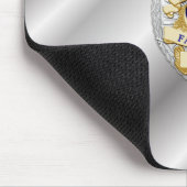 薄い青い線バッジ マウスパッド (コーナー)