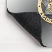 薄い青い線バッジ マウスパッド (コーナー)