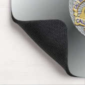 薄い青い線バッジ マウスパッド (コーナー)