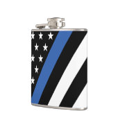 薄い青い線フラスコ フラスク (左)