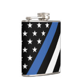 薄い青い線フラスコ フラスク (右)