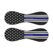 薄い青い線 – アメリカ国旗のパーソナライズされたカスタム 野球ボール (パネル)