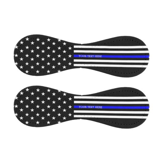 薄い青い線 – アメリカ国旗のパーソナライズされたカスタム 野球ボール (パネル)