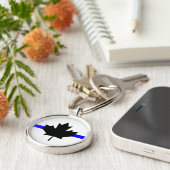 薄い青い線 – カナダ版 キーホルダー (側面)