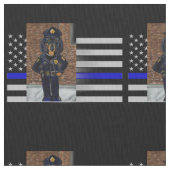 薄い青い線 ファブリック (クローズアップ)