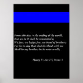 薄い青い線 ポスター (正面)