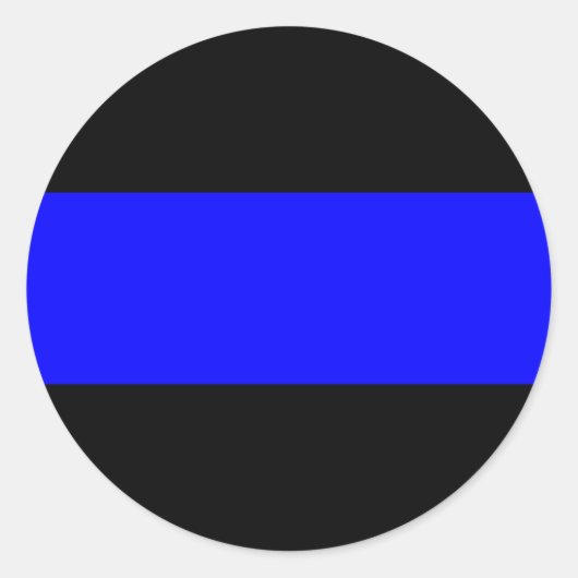 薄い青い線 ラウンドシール (正面)