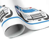 薄い青い線 ラッピングペーパー (ロールコーナー)