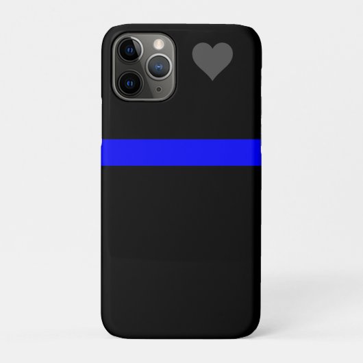 薄い青い線 – 仕えている人のために Case-Mate iPhoneケース (裏)