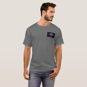 薄い青い線 - 奉仕する者のために Tシャツ (正面フル)
