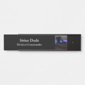 薄い青い線 – 星とストライプ国旗の敬礼 サインプレート (正面)