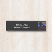 薄い青い線 – 星とストライプ国旗の敬礼 サインプレート (正面)