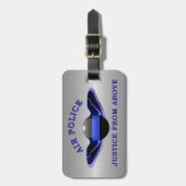 薄い青い線 – 航空警察:上から正義 ラゲッジタグ (正面縦)