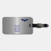 薄い青い線 – 航空警察:上から正義 ラゲッジタグ (裏面横)