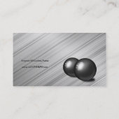 薄い青い線 – 鉄壁と鋼鉄の玉 名刺 (裏面)