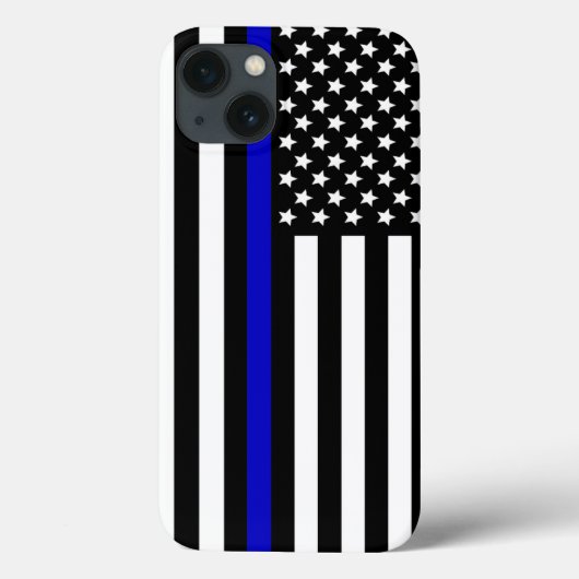 薄い青い線.flag USA Case-Mate iPhoneケース (裏面)