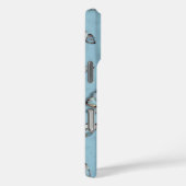 薄い青い蝶のiPhoneケース - 美しいカバー Case-Mate iPhoneケース (裏面 / 右)