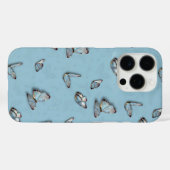 薄い青い蝶のiPhoneケース - 美しいカバー Case-Mate iPhoneケース (裏面 (横))