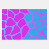 薄い青と薄いピンクのグラデーションのラッピング紙  ラッピングペーパーシート (正面2)