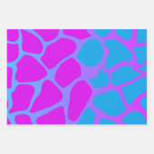 薄い青と薄いピンクのグラデーションのラッピング紙  ラッピングペーパーシート (正面)