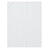 薄い青のスノーフレークのパターン（白） テーブルクロス (正面)