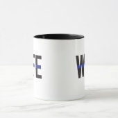 薄い青のライン 警察官の妻 マグカップ (中央)