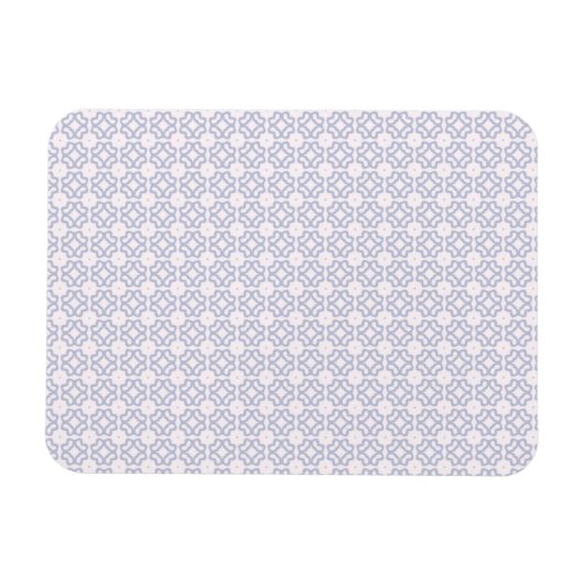 薄い青の円のパターン マグネット (横)