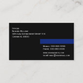 薄い青の名刺 名刺 (裏面)