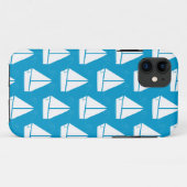 薄い青の帆船の模様 Case-Mate iPhoneケース (裏面(横))