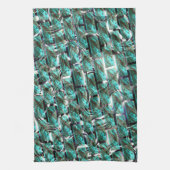 薄い青、グリッドまたはブリック効果に気泡が？ キッチンタオル (縦)