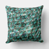 薄い青、グリッドまたはブリック効果に気泡が？ クッション (裏面)