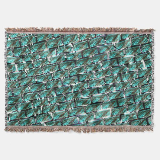 薄い青、グリッドまたはブリック効果に気泡が？ スローブランケット (正面)