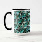 薄い青、グリッドまたはブリック効果に気泡が？ マグカップ (左)