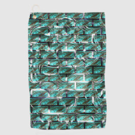 薄い青、グリッド内の泡またはレンガの壁効果t ゴルフタオル