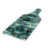 薄い青、グレーチングまたはブリック効果に気泡？ カッティングボード (角)