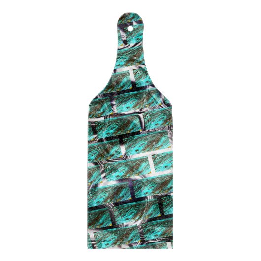 薄い青、グレーチングまたはブリック効果に気泡？ カッティングボード (正面)