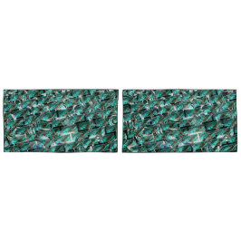 薄い青、グレーチングまたはブリック効果に気泡？ 枕カバー