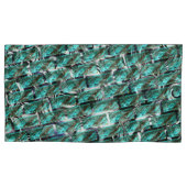 薄い青、グレーチングまたはブリック効果に気泡？ 枕カバー (正面左)