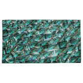 薄い青、グレーチングまたはブリック効果に気泡？ 枕カバー (正面右)